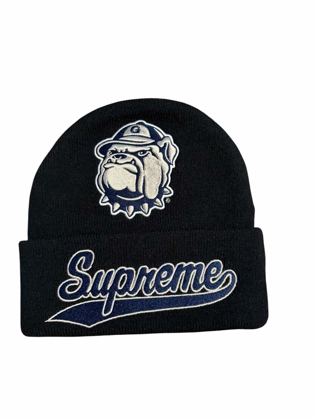 Supreme Mitchell & Ness NCAA Georgetown Beanie Black OSFM